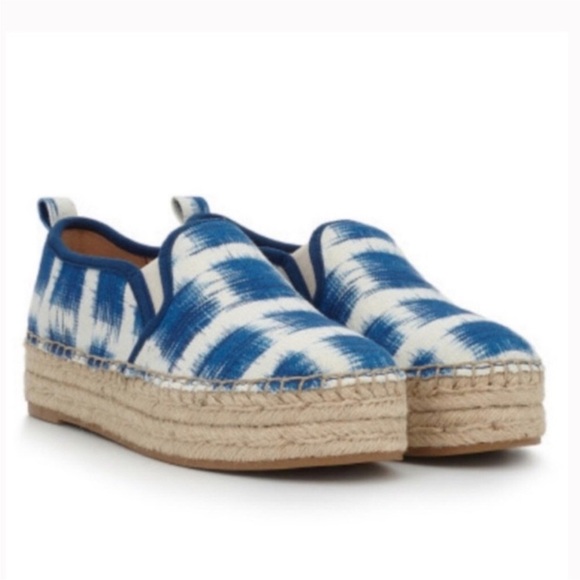 SAM EDELMAN Ikat Print Espadrilles Slip On Platform - Picture 5 of 15